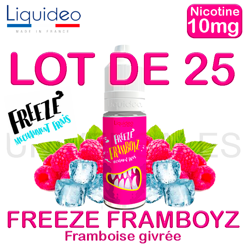 E liquide FREEZE FRAMBOYZ lot de 25