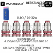 Résistances GTX - Boite de 5 Résistances GTX - Boite de 5