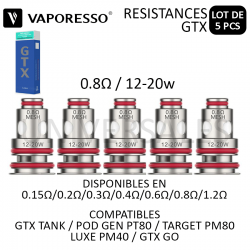 RESISTANCE GTX 0.8 PT80 GEN gtx tank