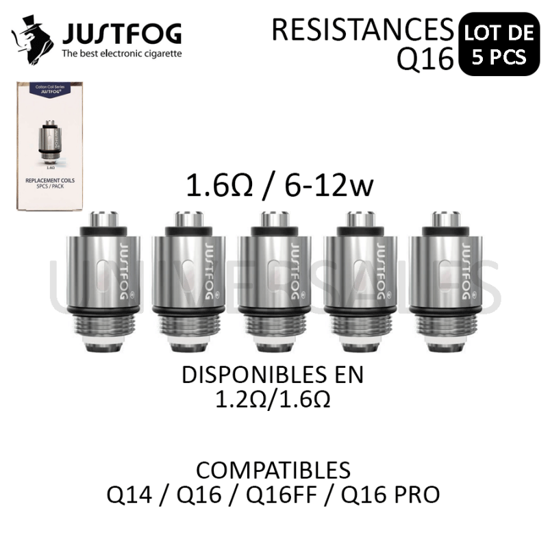 résistances q16 ff justfog Résistance Résistances Justfog Q16 / Q16 Pro / Q14 main image 0