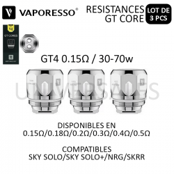 RESISTANCE GT4 VAPORESSO NRG SKRR 0.15OHM