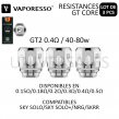 Résistances GT CORE - Boite de 3 Résistances GT CORE - Boite de 3