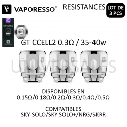 RESISTANCE GT CCELL2 VAPORESSO NRG SKRR 0.4OHM