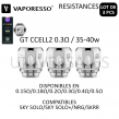 Résistances GT CORE - Boite de 3 Résistances GT CORE - Boite de 3