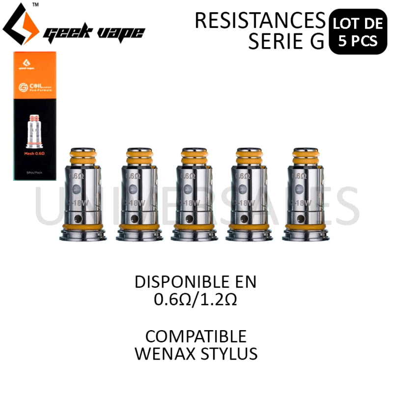 Résistances Série G WENAX - Boite de 5