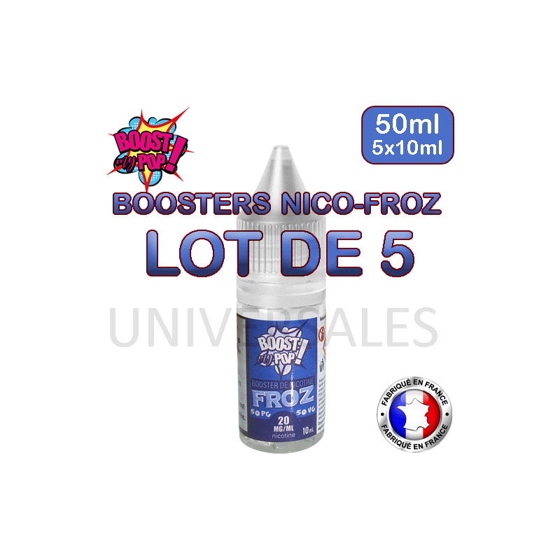 Booster nicotine frais lot de 5 Booster nicotine frais lot de 5
