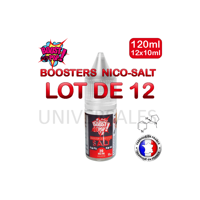 Boosters de sel de nicotine lot de 12 Boosters de sel de nicotine lot de 12