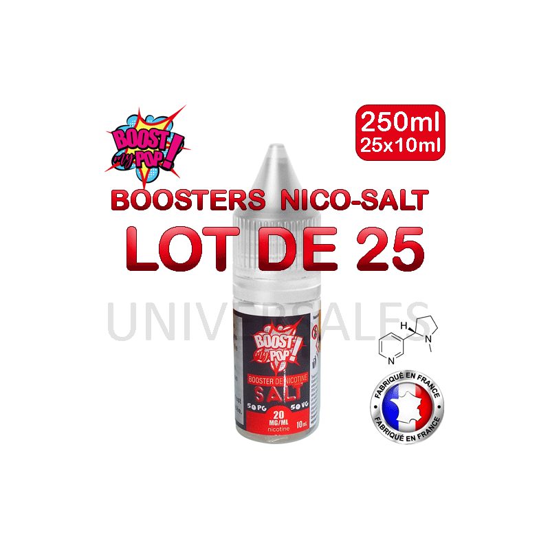 Boosters de sel de nicotine lot de 25 Boosters de sel de nicotine lot de 25