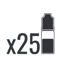 Lot de 25 e-liquides pas cher à partir de 2.39€ le flacon !